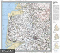 Preston & Blackpool (1924) Popular Edition Folded Sheet Map