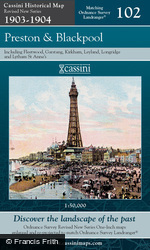 Preston & Blackpool (1903) Revised New Colour Series Sheet Map