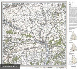 Salisbury & The Plain (1919) Popular Edition Folded Sheet Map