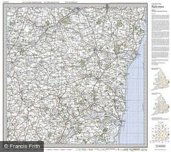 Saxmundham, Aldeburgh & Southwold (1920) Popular Edition Folded Sheet Map