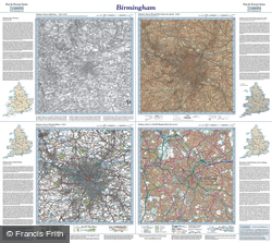 Birmingham (1831) Past & Present Folded Sheet Map