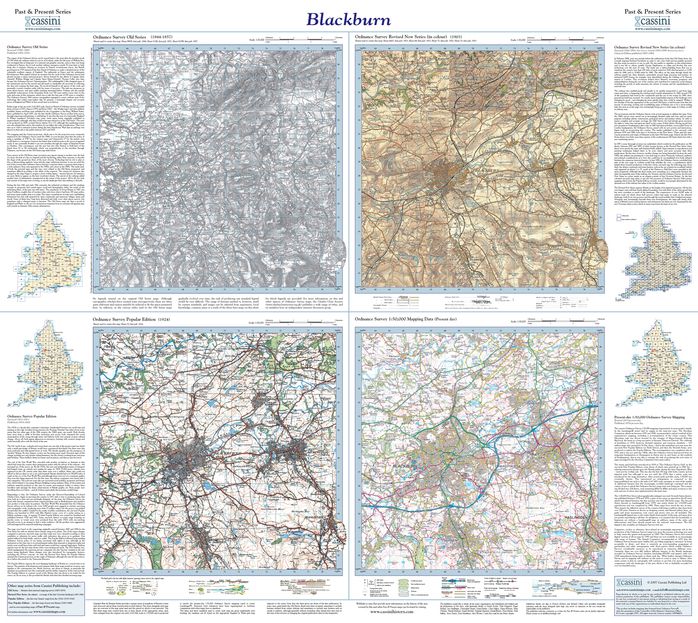 Blackburn (1844) Past and Present Sheet Map
