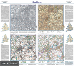 Blackburn (1844) Past & Present Folded Sheet Map