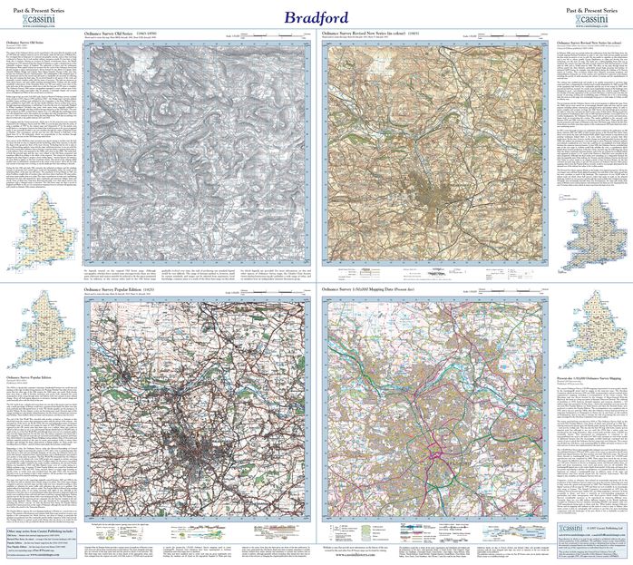 Bradford (1843) Past and Present Sheet Map
