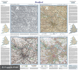 Bradford (1843) Past & Present Folded Sheet Map