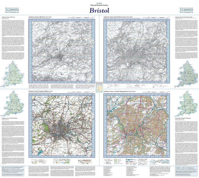 Bristol (1817) Past and Present Sheet Map