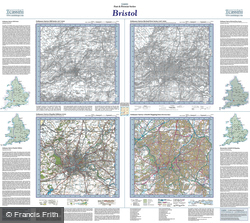 Bristol (1817) Past & Present Folded Sheet Map