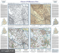 Chester & Ellesmere Port (1840) Past & Present Folded Sheet Map