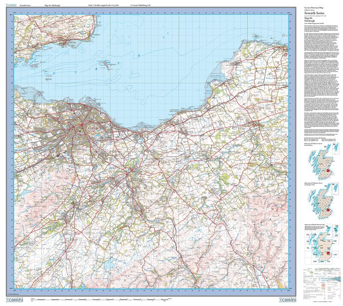 Edinburgh 1956-1957 (1956) Scottish Sheet Map
