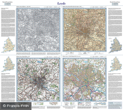 Leeds (1841) Past & Present Folded Sheet Map