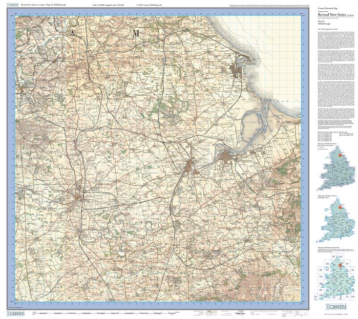Middlesbrough (1903) Revised New Colour Series Sheet Map