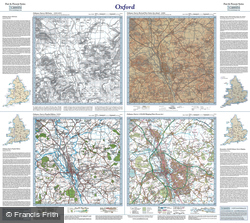 Oxford (1830) Past & Present Folded Sheet Map