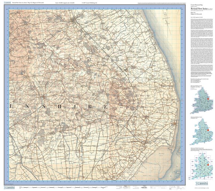Skegness & Horncastle (1902) Revised New Colour Series Sheet Map