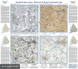 Stratford-upon-Avon & Warwick (1831) Past & Present Folded Sheet Map