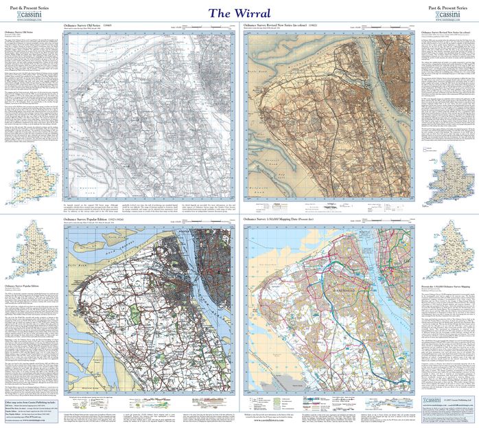 The Wirral (1840) Past and Present Sheet Map
