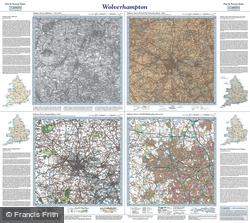 Wolverhampton (1833) Past & Present Folded Sheet Map