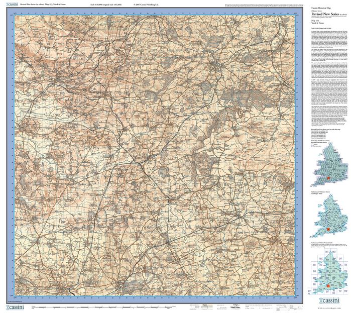 Yeovil & Frome (1899) Revised New Colour Series Sheet Map