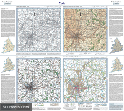 York (1858) Past & Present Folded Sheet Map