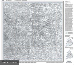 Sheffield & Doncaster (1840) Old Edition Folded Sheet Map