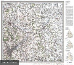 Sheffield & Doncaster (1923) Popular Edition Folded Sheet Map