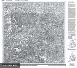 Sheffield & Huddersfield (1840) Old Edition Folded Sheet Map