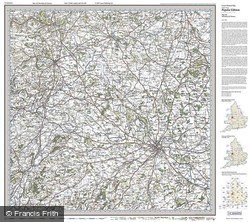 Shrewsbury & Oswestry (1921) Popular Edition Folded Sheet Map