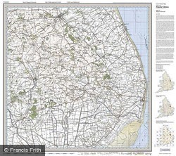 Skegness & Horncastle (1922) Popular Edition Folded Sheet Map