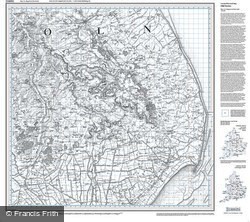 Skegness & Horncastle (1824) Old Edition Folded Sheet Map