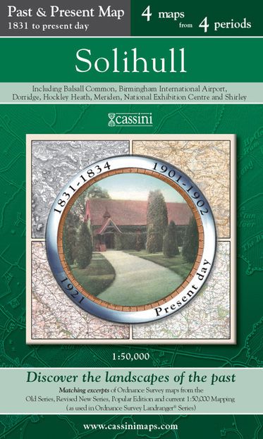 Solihull (1831) Past & Present Folded Sheet Map