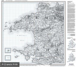 St David's & Haverfordwest (1818) Old Edition Folded Sheet Map