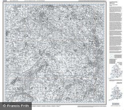 Stafford & Telford (1833) Old Edition Folded Sheet Map
