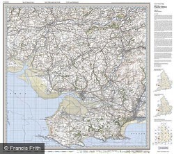 Swansea & Gower (1923) Popular Edition Folded Sheet Map
