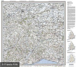 Taunton & Lyme Regis (1919) Popular Edition Folded Sheet Map