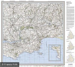Tenby & Pembroke (1922) Popular Edition Folded Sheet Map