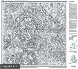 The Black Mountains (1830) Old Edition Folded Sheet Map