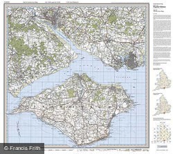 The Solent & Isle of Wight (1919) Popular Edition Folded Sheet Map