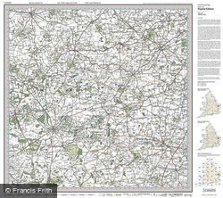 Thetford & Diss (1920) Popular Edition Folded Sheet Map