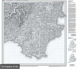 Torbay & South Dartmoor (1809) Old Edition Folded Sheet Map