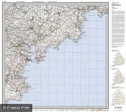 Truro & Falmouth (1919) Popular Edition Folded Sheet Map