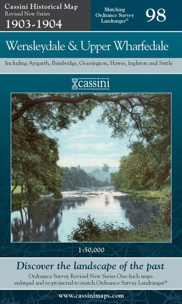 Wensleydale & Upper Wharfedale (1903) Revised New Colour Edition Folded Sheet Map