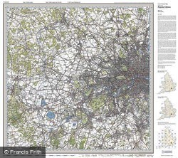 West London (1920) Popular Edition Folded Sheet Map