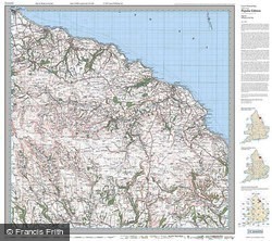 Whitby & Esk Dale (1925) Popular Edition Folded Sheet Map