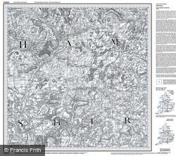 Winchester & Basingstoke (1810) Old Edition Folded Sheet Map