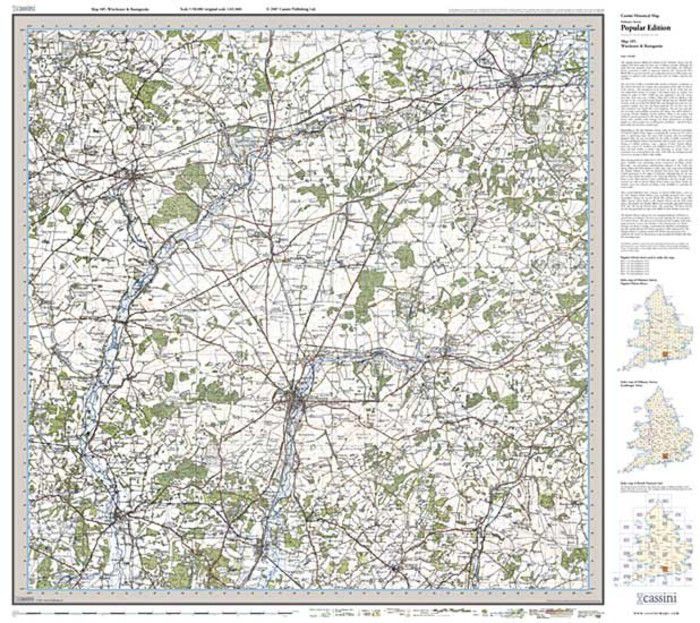 Winchester & Basingstoke (1919) Popular Edition Sheet Map