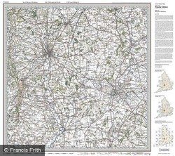 Worcester & The Malverns (1919) Popular Edition Folded Sheet Map