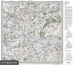 Yeovil & Frome (1919) Popular Edition Folded Sheet Map