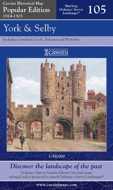 York & Selby (1924) Popular Edition Map
